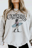 COWGIRL SUMMER WESTERN GRAPHIC SWEATSHIRT