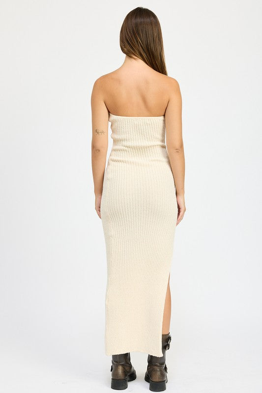 Asymmetrical Ribbed Dress