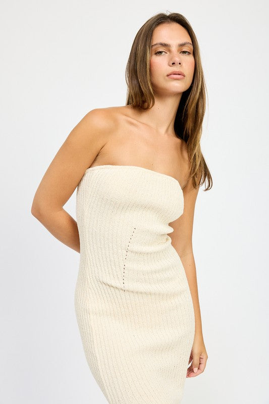 Asymmetrical Ribbed Dress