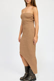 Asymmetrical Ribbed Dress