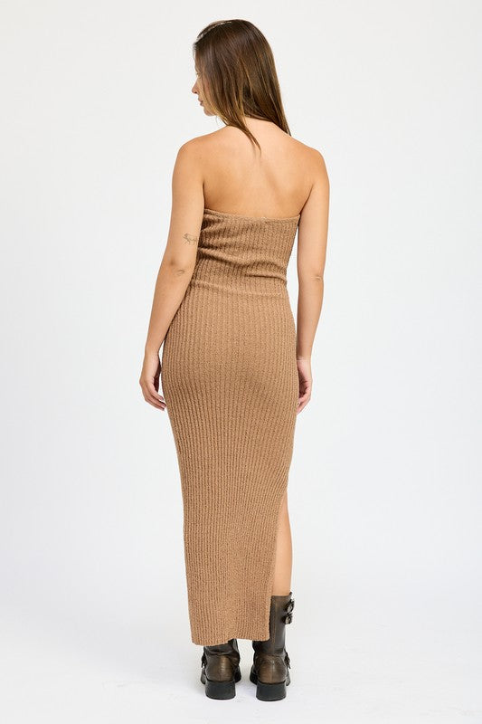 Asymmetrical Ribbed Dress