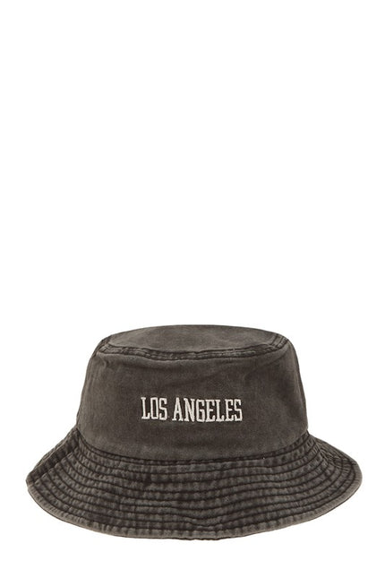 L.A Embroidery Pigment Bucket Hat