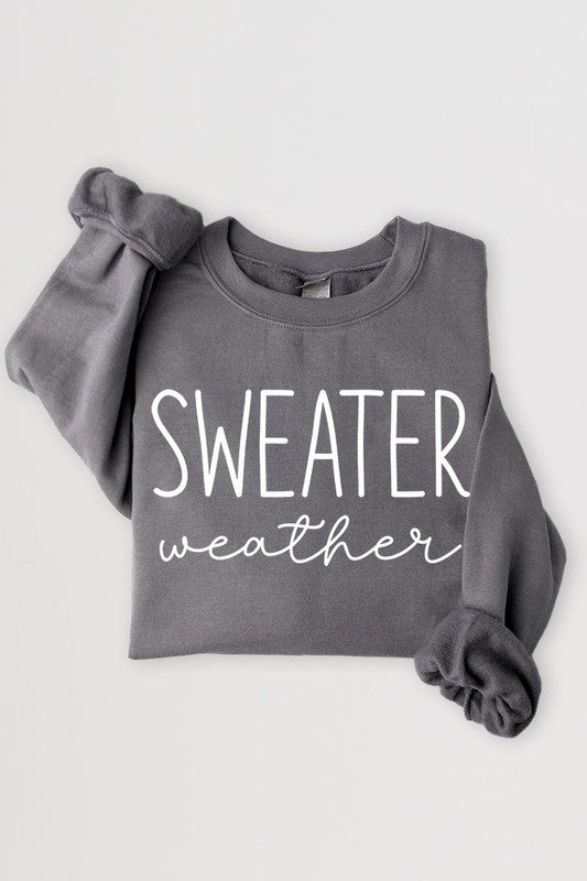 Sweater Weather Graphic Fleece Sweatshirts