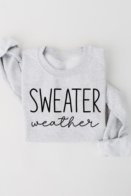 Sweater Weather Graphic Fleece Sweatshirts