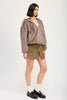 Fuzzy Hooded Jacket