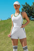 Racerback Tennis Dress with Shorts