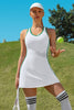 Racerback Tennis Dress with Shorts