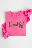 Thankful Heart Graphic Fleece Sweatshirts