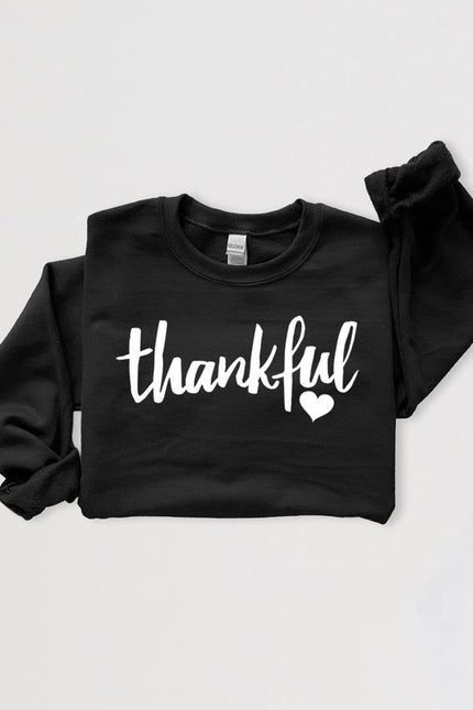 Thankful Heart Graphic Fleece Sweatshirts