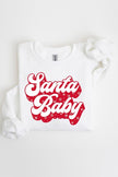 Santa Baby Graphic Fleece Sweatshirts