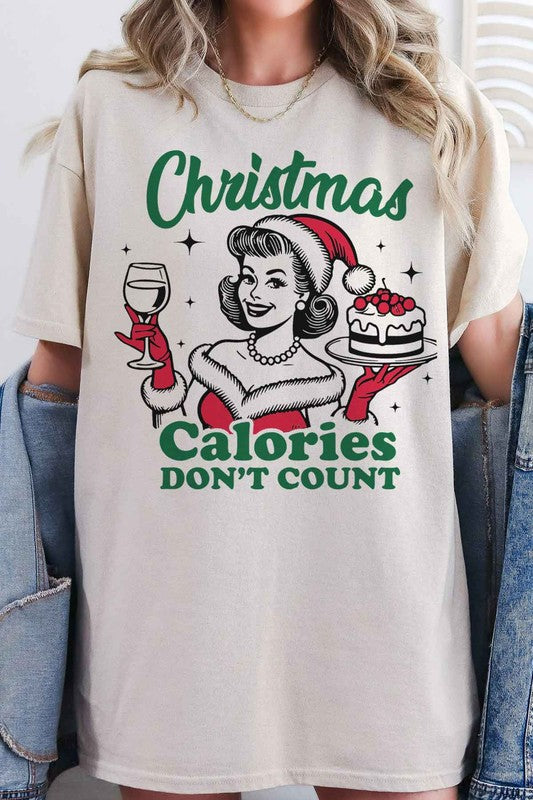 CHRISTMAS CALORIES DONT COUNT GRAPHIC TEE