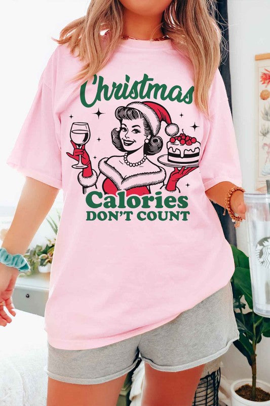 CHRISTMAS CALORIES DONT COUNT GRAPHIC TEE