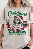 CHRISTMAS CALORIES OVERSIZED GRAPHIC TEE