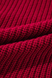Off Shoulder Ribbed Knit Sweater