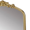 Transitional Beaded Arch Wall Decor Mirror, Gold