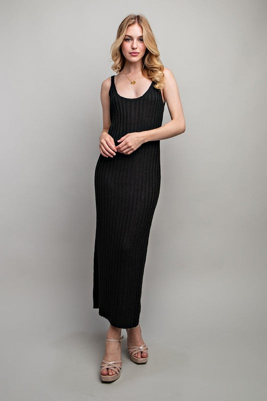 Ribbed Knit Maxi Dress