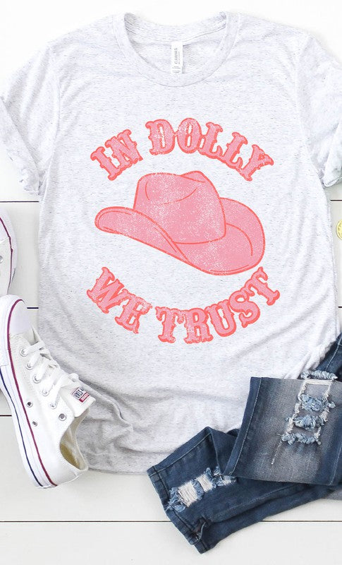 Retro In Dolly We Trust Graphic Tee