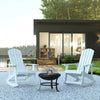 2 Pack White Adirondack Rockers & 22