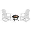 2 Pack White Adirondack Rockers & 22