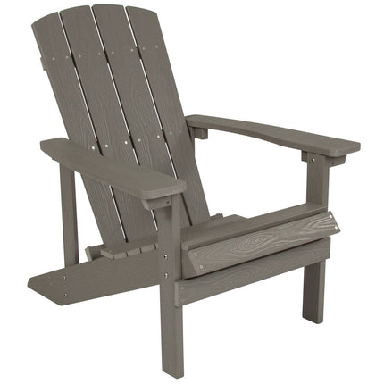 Gray Poly Resin Adirondack Chair