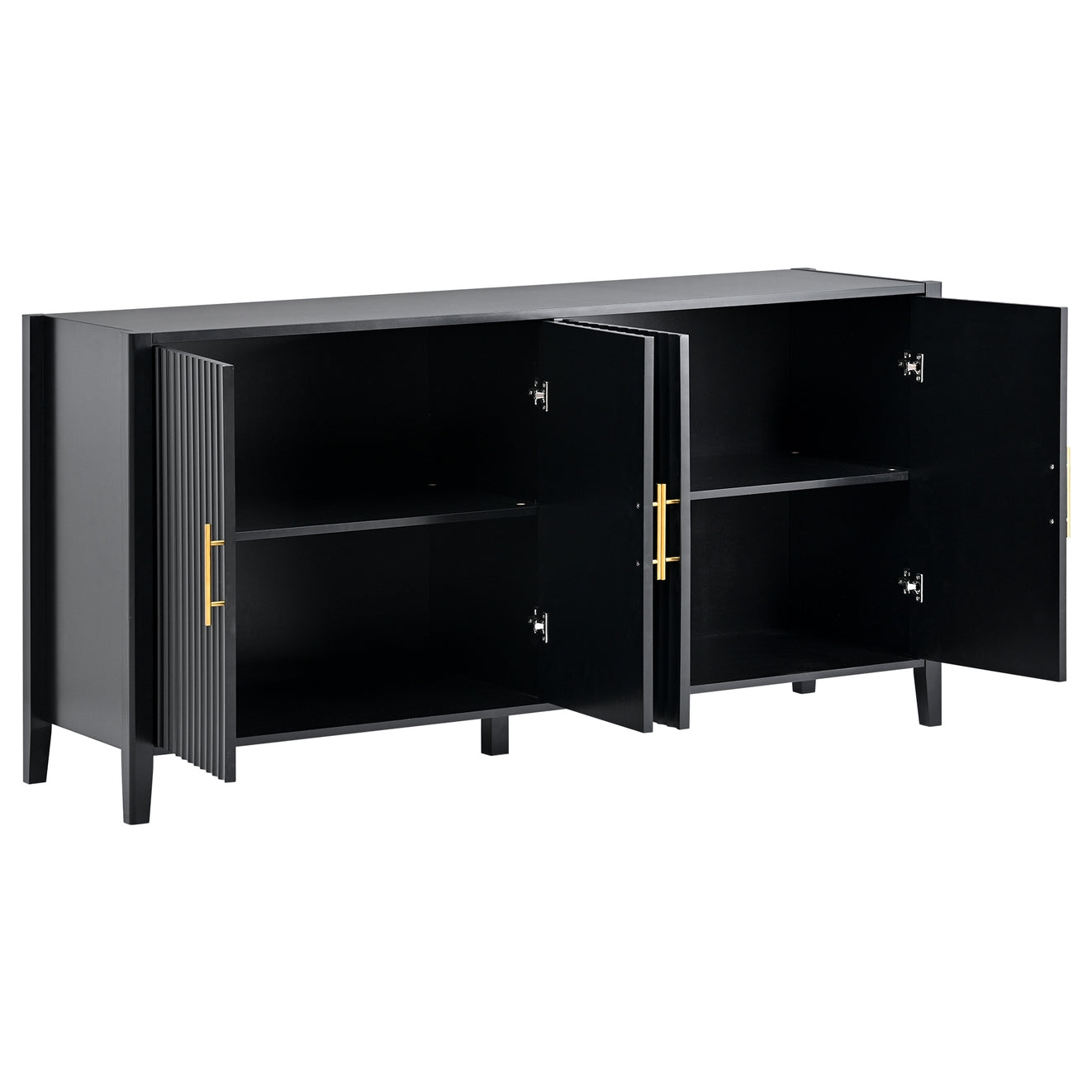 Accent Storage Cabinet with Metal Handles