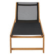 Sunapee Acacia Wood Outdoor Lounge Chair with Mesh Seating