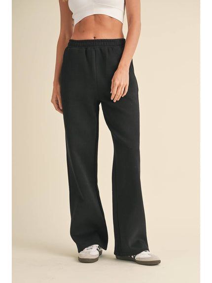 Cozy Fleece Wide Leg Sweatpants