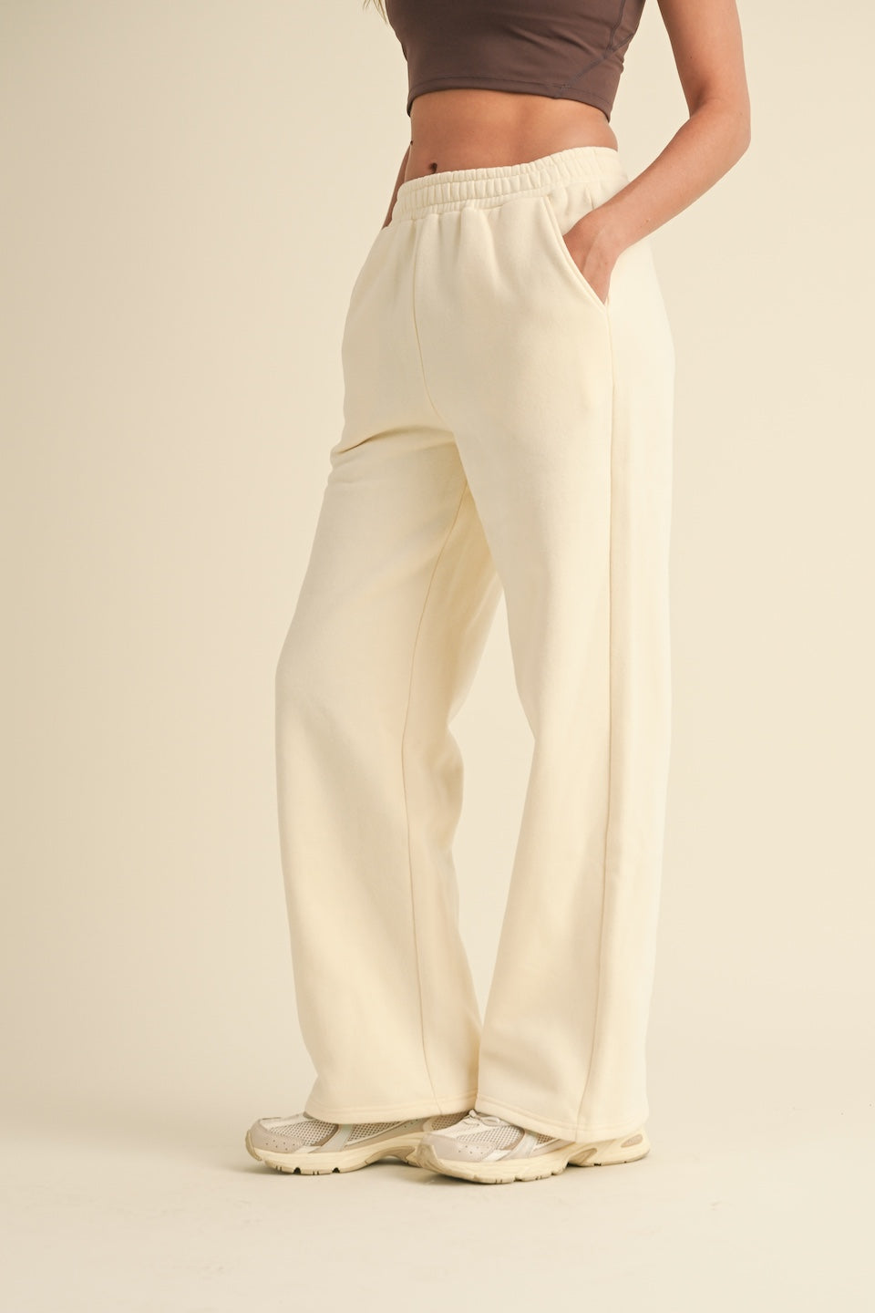 Cozy Fleece Wide Leg Sweatpants