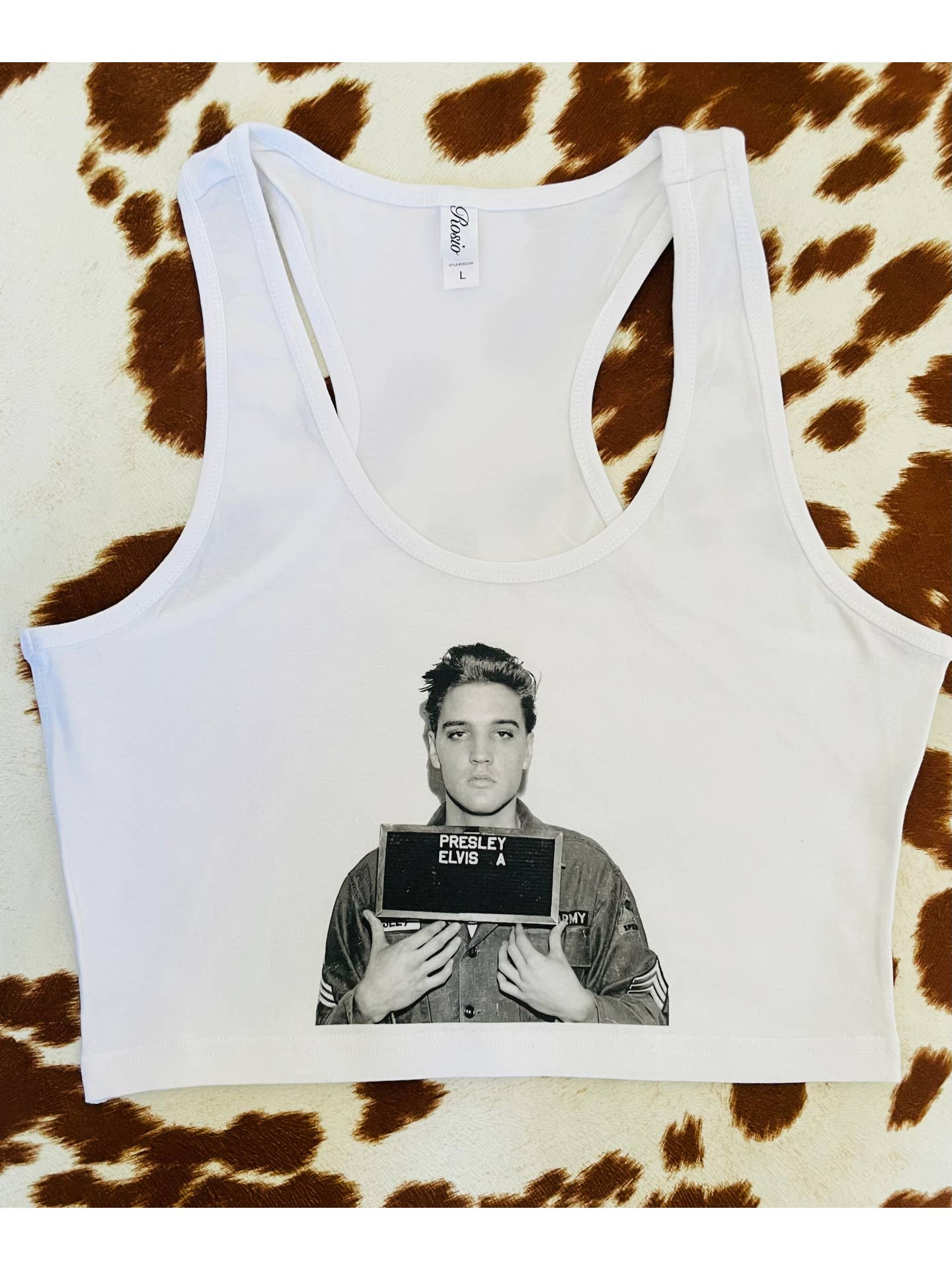 Elvis Cropped Tank Top