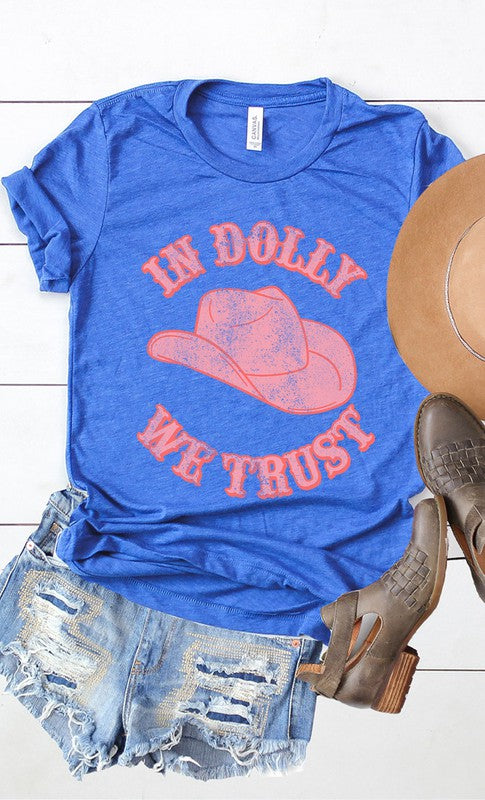 Retro In Dolly We Trust Graphic Tee