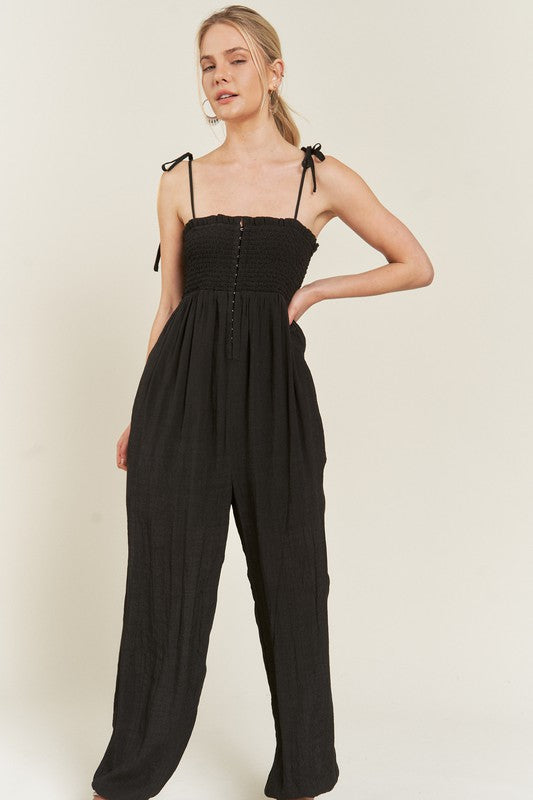 Smocked Jumpsuit