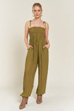 Smocked Jumpsuit