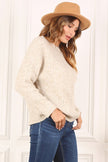 Oversize cable sweater