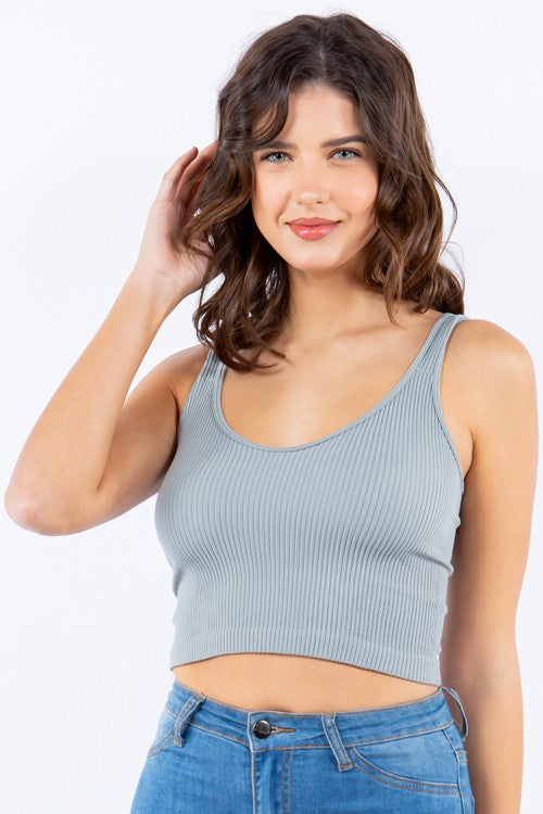 Ribbed Crop Top